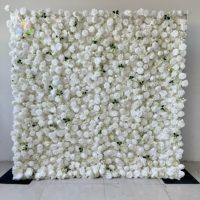 L07 Décor de fond de mariage Automne Champagne Orange Soie Rose Panneaux de fleurs Or Jaune Fleur de tournesol artificielle Toile de fond murale