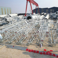 Tour de télécommunication en treillis triangulaire à 3 pieds en acier galvanisé de surface, 30m-120m, pour antenne de télécommunication, éolienne