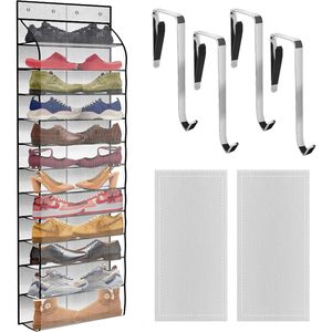 Over The Door <b>Shoe</b> Organizer 12 Pocket Mesh Bag Breathable Reusable For Men Women Sneakers Behind Door Wall <b>Storage</b> Rack - Product Image 1
