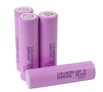 High Quality 18650 Lithium Battery ICR18650-26F 3.7v 2600mAh Rechargeable Battery 18650 For Samsung