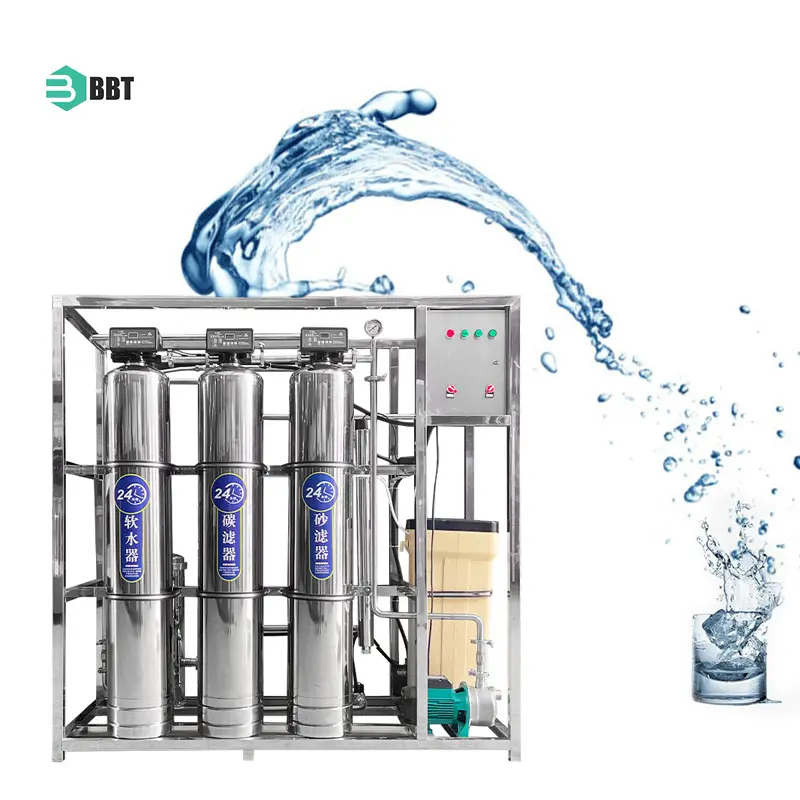 Uso domestico pura acqua potabile che fa il trattamento industriale Ro sistema di filtraggio impianto di depurazione macchina 500L/osmosi inversa