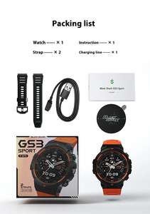 นาฬิกาสมาร์ทวอทช์ Black Shark GS3 Sport ระบบ GNSS กันน้ำ แบตเตอรี่ใช้งานได้ยาวนาน หน้าจอ AMOLED รองรับบลูทูธ ปรับแต่งได้สำหรับกีฬา วิ่ง และออกกำลังกาย - Product Image 2
