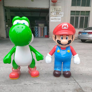 Estatuas de Fibra de Vidrio de Alta Calidad para Decoración de Centros Comerciales, Figura de Mario Superhéroe de Tamaño Real - Product Image 3