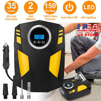 DC12V LED Lumières Pneus De Voiture Gonflable 12v Pompe À Air Numérique Automatique Gonfleurs De Pneus Compresseur D'air Machine Gonfleur De Pneu De Voiture