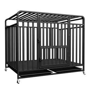 Jaula para perros medianos y grandes, <span class=keywords><strong>casa</strong></span> de metal para mascotas, Golden Retriever, samoyedo, Labrador, pastores alemanes, cierre de botón recubierto de polvo sólido - Product Image 4