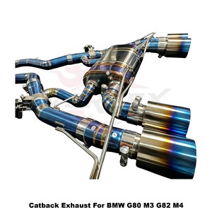 ท่อไอเสียแบบ Catback วาล์วควบคุมความยาวเท่ากัน Vortex Blue Titanium สำหรับ BMW M3 G80 M4 G82 S58 3.0T ปี 2021-2026 ชุดระบบปรับแต่งแบบติดตั้งได้โดยตรง - Product Image 4