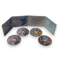 Set de CD de Banda Sonora de Anime, Estuche Digipak de 4 Discos con Ilustraciones Japonesas Bishoujo