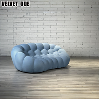 Fauteuil de lecture ludique en tissu texturé, design nid d'abeille, avec support en maille, fluorescent, pour showroom, style bulle original