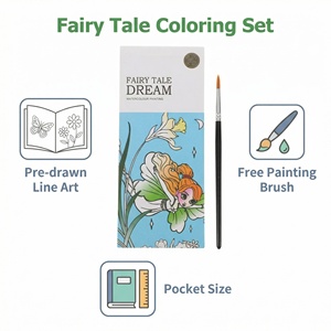 Livre de coloriage créatif pour enfants avec pinceau, livre de coloriage à l'aquarelle sûr et créatif - Product Image 5