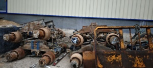 Arbre de transmission d'occasion d'origine pour Mercedes Actros Double Axe Boggie Fabriqué en Allemagne - Product Image 3