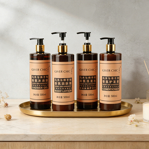 Set de Artículos de Aseo para Baño de <span class=keywords><strong>Hotel</strong></span>, Champú y Acondicionador Reparador del <span class=keywords><strong>Cabello</strong></span> de 500 ml, para Hoteles de Lujo - Product Image 3