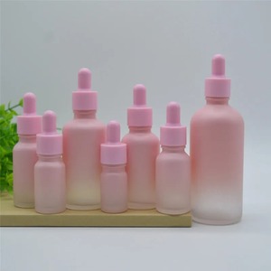 Frascos Cuentagotas de Vidrio Rosa de <span class=keywords><strong>5</strong></span>, 10, 20, 30, 50 y 100 ml, Viales con Pipeta para Aceites Esenciales, Perfumes, Sueros, Aromaterapia y Envases Cosméticos - Product Image 2