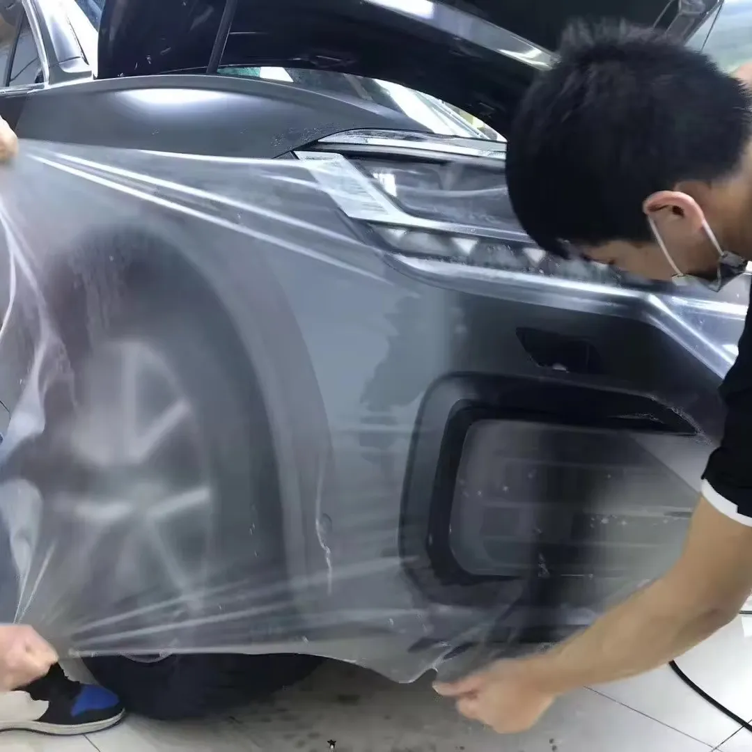 Nhà sản xuất bọc chống xước bóng 650 mil xe rõ ràng ppf toàn thân tự động cuộn Tự Chữa Bệnh rõ ràng sơn xe bảo vệ phim