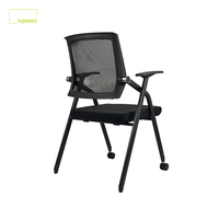 Chaise moderne en maille pour salle de conférence Chaise de visiteur de bureau pliable en tissu pour la formation du personnel