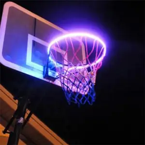 Luminária led de basquete à prova d'água, para áreas externas, com argola, para decoração, rgb, tiras, cesta