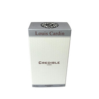 Boîte vide en carton vide pour hommes, boîte d'emballage de parfum, produit de luxe, à utiliser avec Logo personnalisé, papier Kraft blanc, petite taille, huile, nouveauté 2020