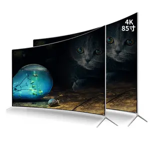 65 inch smart tv 4k led curved screen 70 inch 75" curved led tv 4 k hd android television wall mount