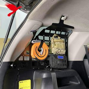 トヨタ4ランナー2010-2024用リアウィンドウ収納モールパネルシステム荷物キャリアカーゴラックアルミ - Product Image 4