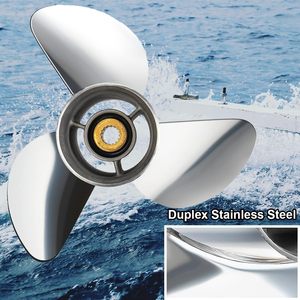 Nuevo Hélice Winibo para Motor Fuera de Borda Yamaha 60HP-140HP, 3 Aspas de Acero Inoxidable, 15 Dientes, <span class=keywords><strong>RH</strong></span>, OEM 6L6-45930-02-98 - Product Image 4