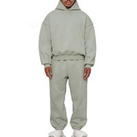 Survêtement Personnalisé pour Homme, Ensemble Jogging Brodé avec Hoodie et Pantalon de Survêtement Ample pour Unisexe