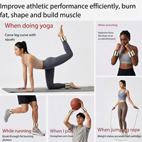 YETFUL Poids de poignet et de cheville en silicone, résistants à l'eau et à la transpiration, réglables, pour fitness, yoga, course à pied et musculation
