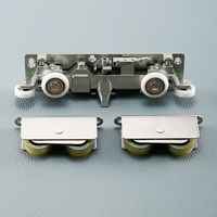 Poulie coulissante pour porte fantôme, quincaillerie pour portes dissimulées, système de porte coulissante, rail, roue de suspension, rouleau de suspension, roues à fermeture amortie