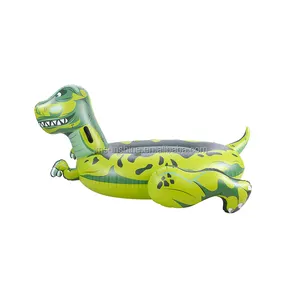 Yeni tasarım dinozor şişme havuz yatağı ejderha yetişkin için 2 kolu çocuk binmek havuzu oyuncak