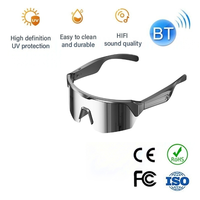 Lunettes Intelligentes à Contrôle Tactile, Chargement Type-C, Protection UV Sportive, Son Hi-Fi, Monture Intelligente, Design Guide-Vent