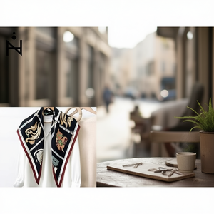 Sciarpa triangolare multifunzionale 135x60 cm dal design alla moda per donne e uomini - Product Image 2