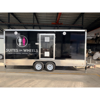 Toilettes mobiles portables pour événements, remorque de toilettes extérieure, remorque sanitaire pour vente directe