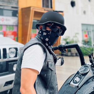 Casco Mezza Faccia Classico Stile Tedesco all'Ingrosso, Design alla Moda <span class=keywords><strong>per</strong></span> <span class=keywords><strong>Moto</strong></span> e Biciclette, Certificato DOT, Alta Qualità - Product Image 3
