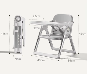 Chaise rehausseur de voyage portable pour bébé avec table à manger, siège <span class=keywords><strong>d</strong></span>'alimentation pour enfants, siège de repas pour tout-petits, chaise haute pliable, tabouret <span class=keywords><strong>inclinable</strong></span> - Product Image 6