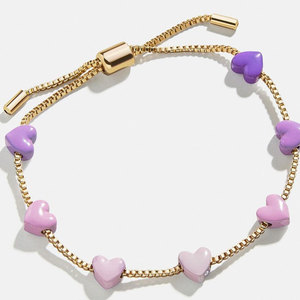 Pulsera y Brazalete de Acero Inoxidable 316L Resistente al Agua y al Deslustre, Chapado en Oro de 14K y 18K, con Corazón, para Chicas - Product Image 6