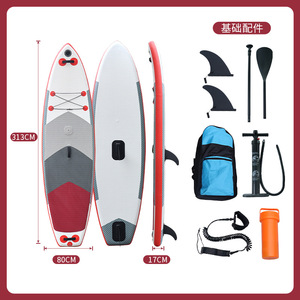 Planche de kitesurf gonflable Race Sup bleue et rouge, pompe, nylon, portable, pour l'océan, adulte, unisexe, windsurfing, directement de l'usine - Product Image 5