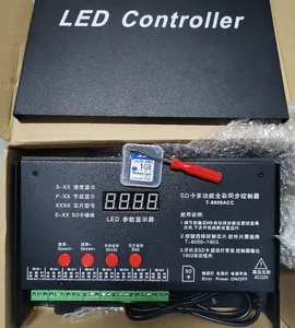 Contrôleur programmable T-8000AC Symphony, 8 voies, source de lumière ponctuelle LED, cascade synchrone multiple, contrôleur par carte SD - Product Image 4