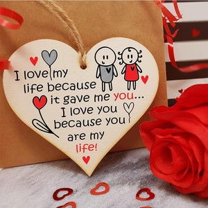 Etiqueta Colgante de Madera Ecológica con Grabado, Regalo Romántico para Enamorados, Tamaño y Diseño Personalizables - Product Image 4