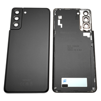 Coque Arrière de Remplacement Originale pour Batterie S21+ avec Lentille d'Appareil Photo, Cache Arrière en Verre S21 PLUS pour Samsung Galaxy