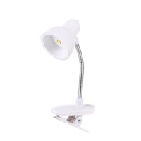 Lampe de lecture LED de chevet pour dortoir étudiant, corps en plastique blanc, protection oculaire moderne, lampe de lecture à pince, veilleuse