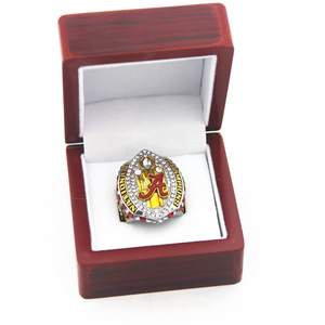 QIUZHEN NCAA American Football Kampioenenring Op Maat 1964-2020 Alabama Nationaal Crimson Red Legering Edelsteen Kampioenschap <span class=keywords><strong>Ring</strong></span> - Product Image 5