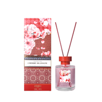 Diffuseur à roseaux grande capacité 130 ml, parfum cerisier oriental, directement de l'usine, pour la maison, décoration et cadeau, logo personnalisé, OEM, IFRA