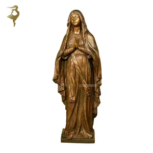 Catholic religious personal our lady bless bronze vierge marie st mary statue