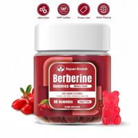 Gummies à la berbérine avec cannelle de Ceylan, curcuma, chardon-Marie, sans sucre, certifiés GMP, OEM ODM