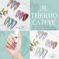ICE NOVA Gel Polish Thermo Cateye, Gel Polish OEM changeant de couleur, Gel Polish OEM Thermo Cat Eye, Gel Polish sensible à la température