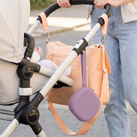 Étui de rangement pour sucette en silicone de qualité alimentaire, portable, anti-écrasement, étanche, lavable, avec cordon de transport