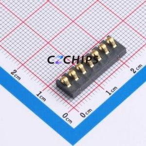GT-BTP30007-0240B-019A Blade/Spring Contact <b>Battery</b> <b>Connector</b> SMD,P=3mm <b>Connector</b> Spring Contact Type 3mm 7P Vertical Mount - Product Image 1