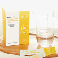 Poudre diététique premium coréenne à base de Psyllium et d'extrait de Garcinia Cambogia pour la santé intestinale, la perte de poids et le contrôle de l'appétit, 5g en sachets Yuyu