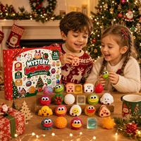 Nouvelle boîte mystère de Noël, jouet à presser, boîte anti-stress, jouet à presser en TPR à rebond rapide pour la décompression