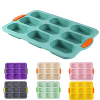 Mini moule à baguette jetable en silicone professionnel pour une cuisson uniforme et un démoulage facile pour le pain artisanal fait maison