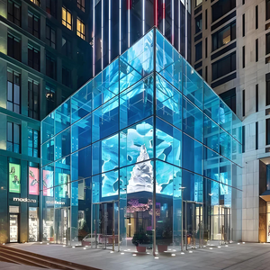 Écran LED flexible transparent pour intérieur, haute transmittance, mur vidéo LED pour vitrine de magasin, publicité sur fenêtre en verre - Product Image 3