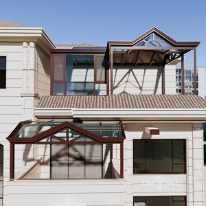 Pergola Bioclimatica in Lega di Alluminio ad Alta Resistenza con Vetro Temperato, Tetto in Vetro e Porte Scorrevoli per <span class=keywords><strong>Hotel</strong></span> Contemporanei - Product Image 1
